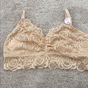 Victoria’s Secret Pink Nude Lace Bralette size L